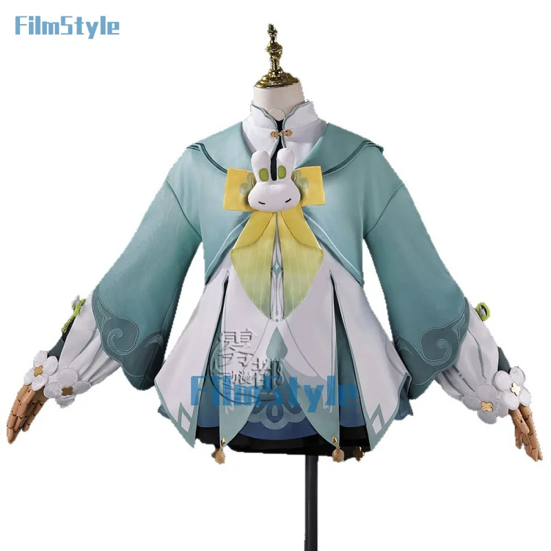 

Костюм для косплея Яояо из игры Genshin Impact, униформа для Хэллоуина, карнавала, вечеринки, Рождества, одежда для ролевых игр