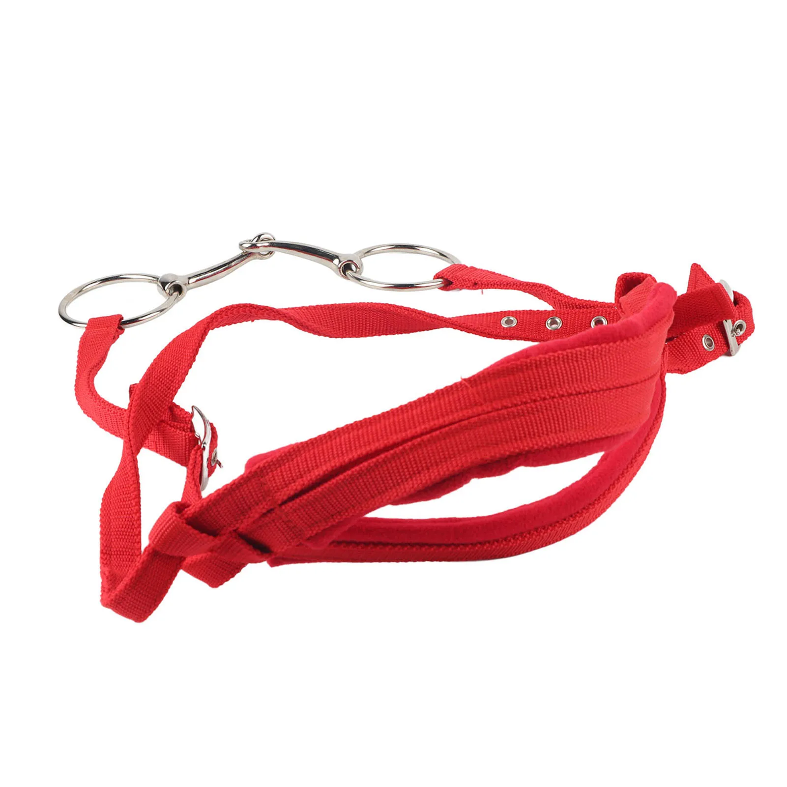 調節可能な馬勒、手綱、ハーネス、ヘッドストール、ソフトクッション付きメッキリング付き馬銜、乗馬用品