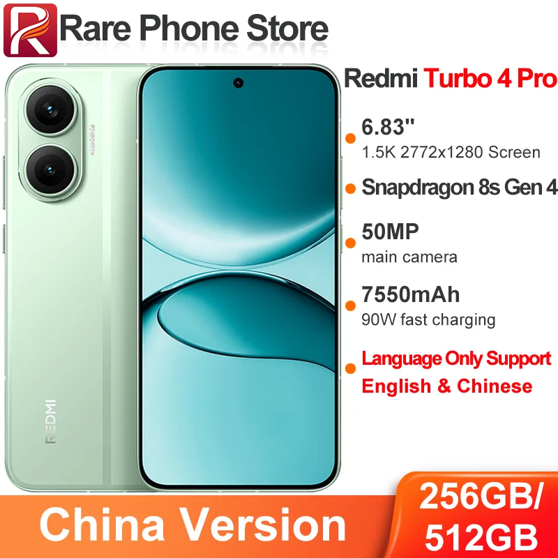 Redmi Turbo 4 Pro 中国版
12GB / 256GB ホワイト China Version Redmi Turbo 4 Pro 256GB/512GB 6.83 inch 2772x1280