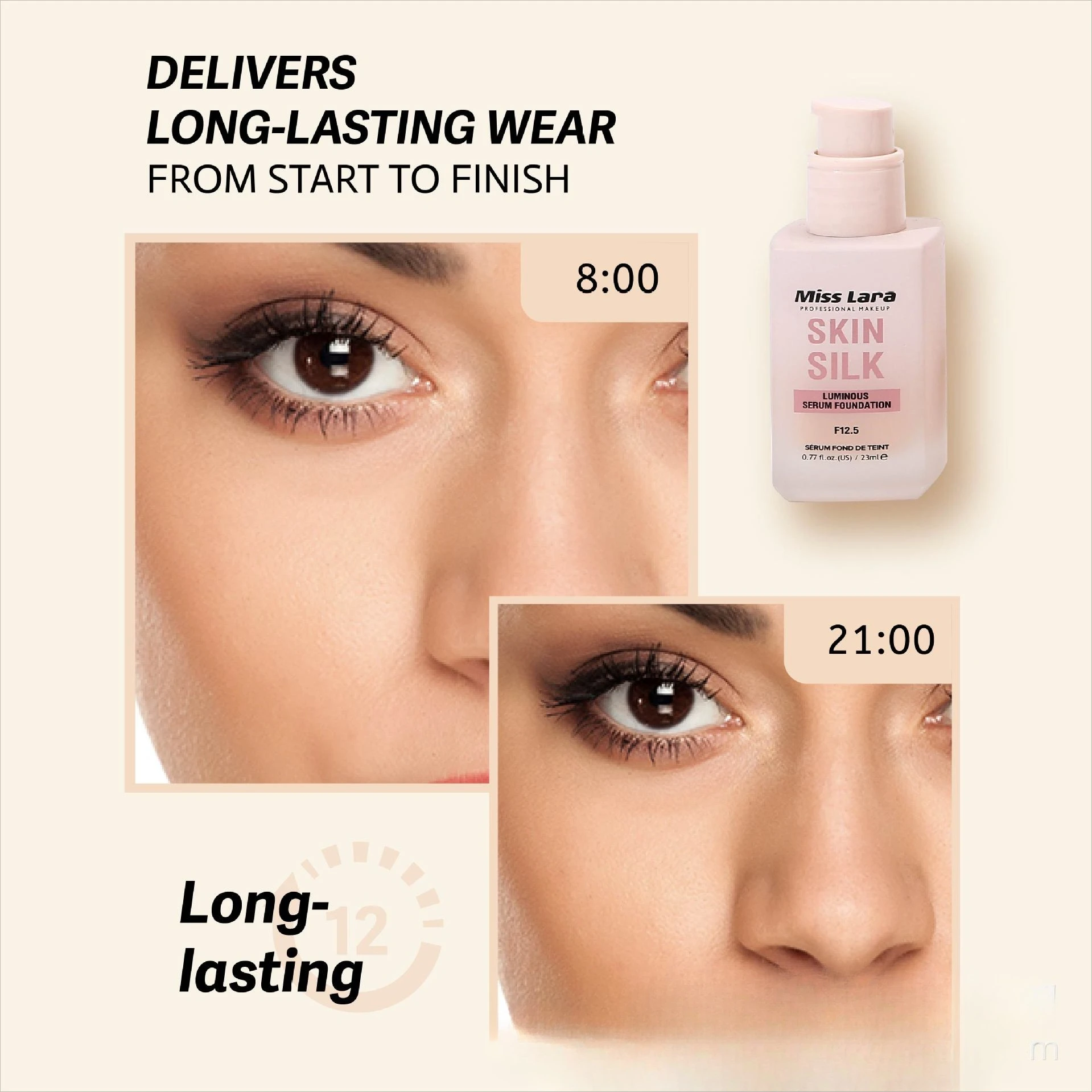 El ocultación de la base líquida dura durante mucho tiempo no elimina el maquillaje mate control de aceite base bálsamo impermeable