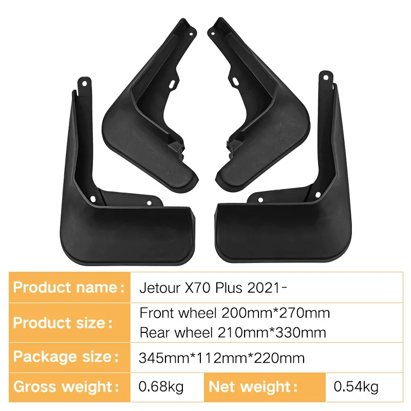 Suitable for JETOUR X70 PLUS 2021 foreign trade cross-border fender car tire soft fender