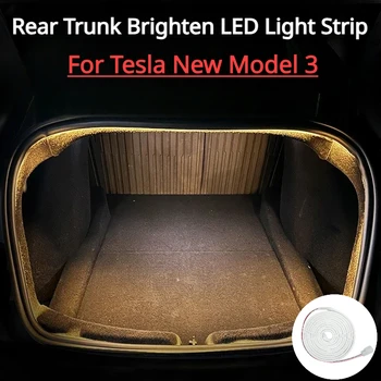 Tesla Model 3+ 뒷 트렁크 네온 스트립 밝게 LED 라이트 스트립 주변 조명 유연한 New Model3 Highland 2024 액세서리