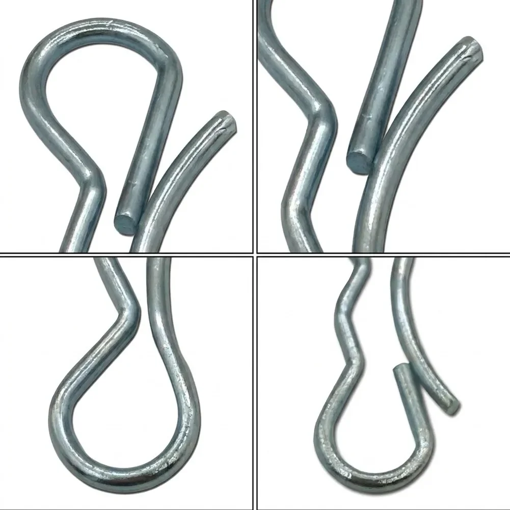 Fit For Craftsman Lawn Mower For Deck Clip Set 194209 194208 Bow Tie Lock Cotter Pins 7/16 Inch 5/16 Inch Silver 10 Pcs