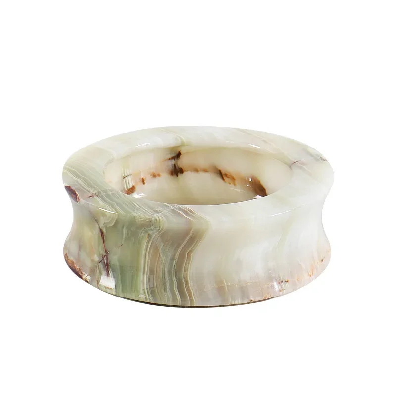 

Natural jade fruit plate light luxury advanced storage decorative ornament