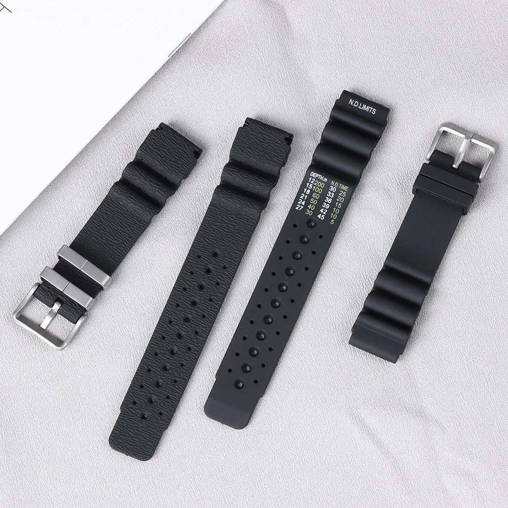 ND Limits Rubber Bracelet for Rolex Water Ghost Waterproof Watchband for Seiko High Quality 20 22 24mm Straps Watch Accessories