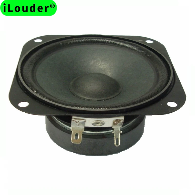 Paper Cone Cloth Edge 3.5 Inch 88DB 60mm-Ferrite Magnet Full Range Speaker 88MM Square RMS Power 10W 4Ω/8Ω Optional Horn Speaker