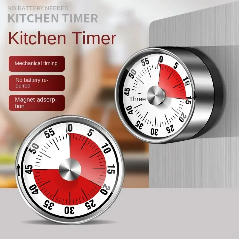 1pcs Visual Timer Mechanical Countdown Timers Kitchen Classroom Baking Clock For Teaching Meeting Cookin Working