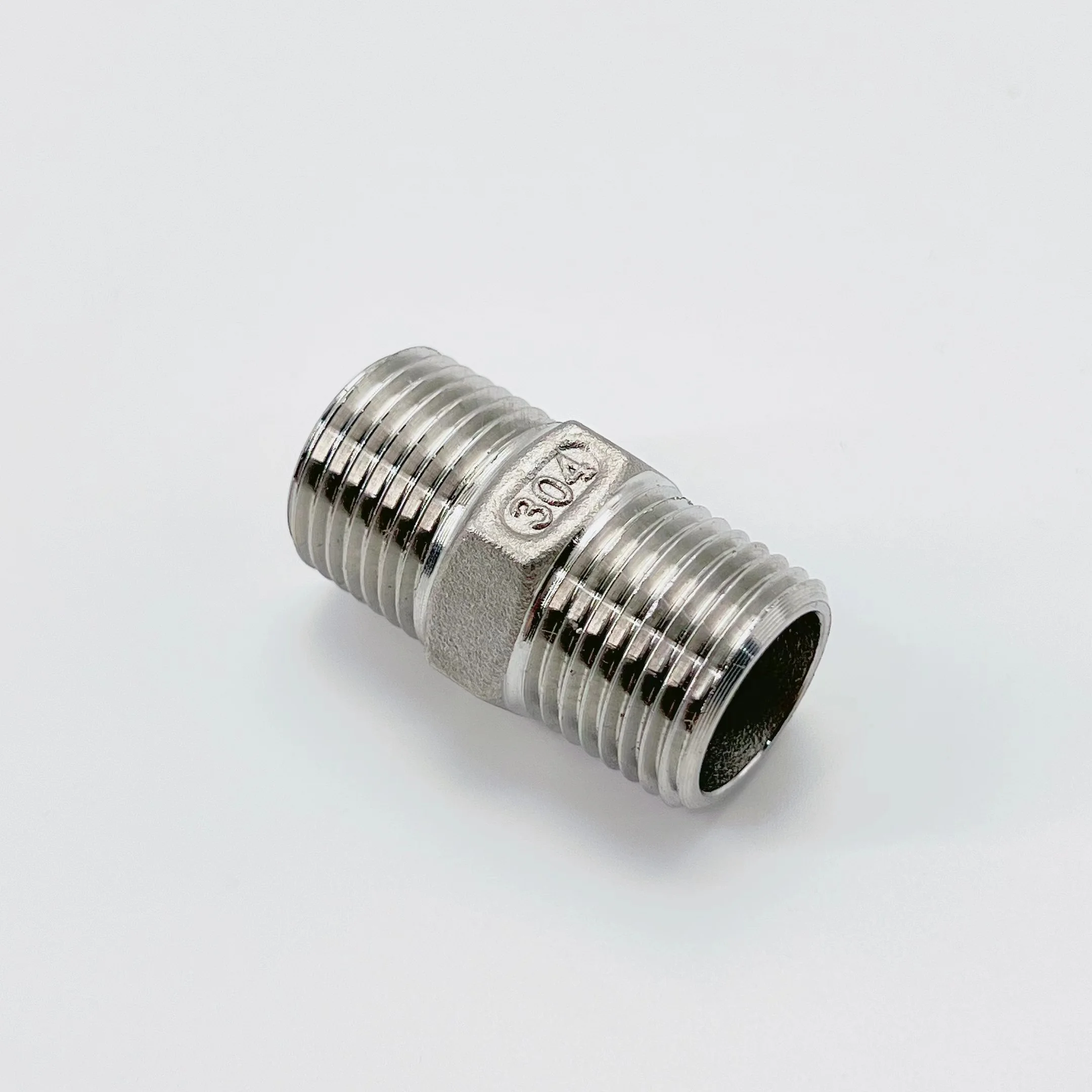 

1/4" Male to 1/4" Male Thread Hex Nipple 304 Stainless Steel Pipe Fittings