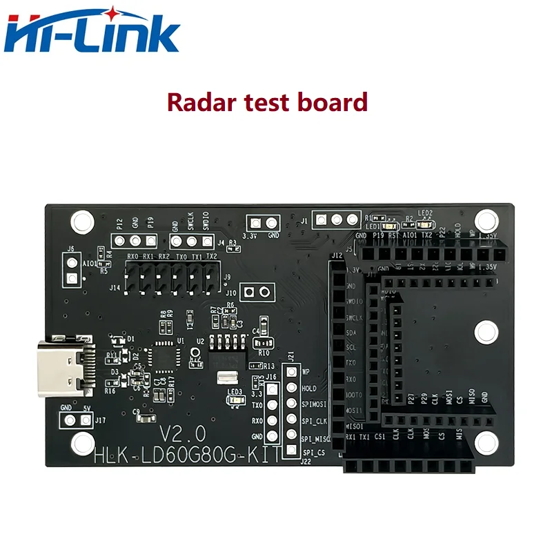 Hi-Link nowy HLK-LD6002 FMCW mały rozmiar 2 t2r 1MB flash ADT6101P chip w czasie rzeczywistym moduł radarowy do wykrywania bicia serca oddechowego