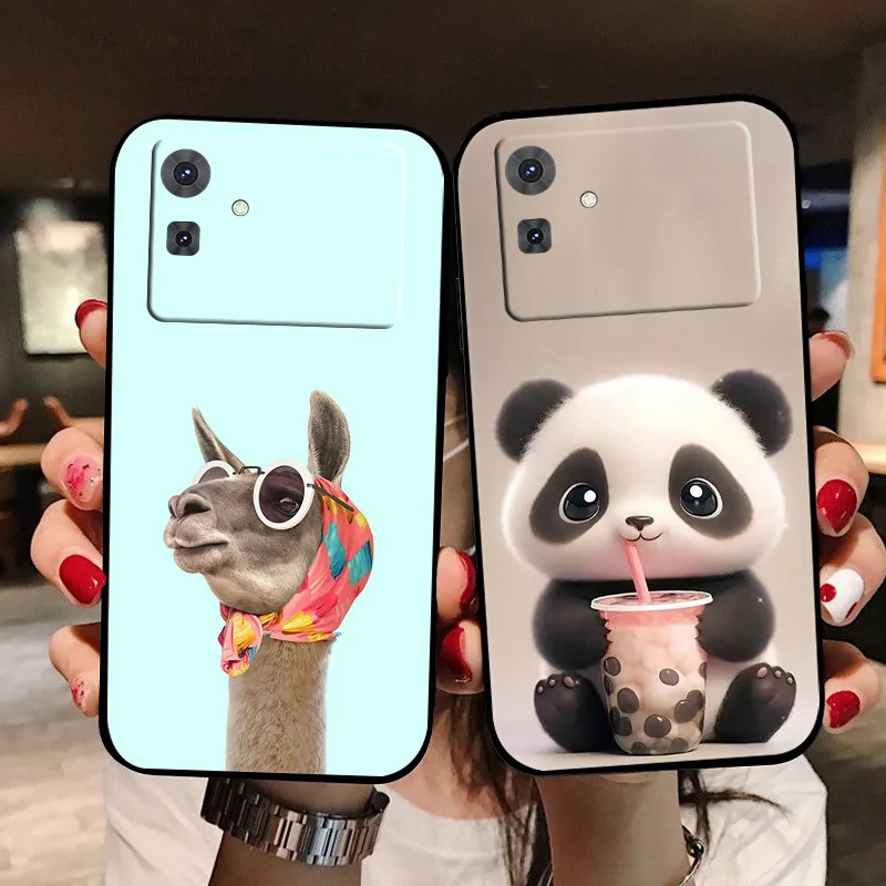 For Cubot Note 21 Case Fashion Panda Soft Silicone Back Cases for Cubot Note 21 Phone Cover Note21 4G etui Fundas bags