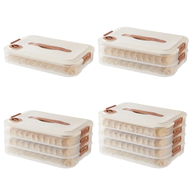 Multi-layer Dumpling Storage Box with Lid Multifunction Collection Box Dropsale