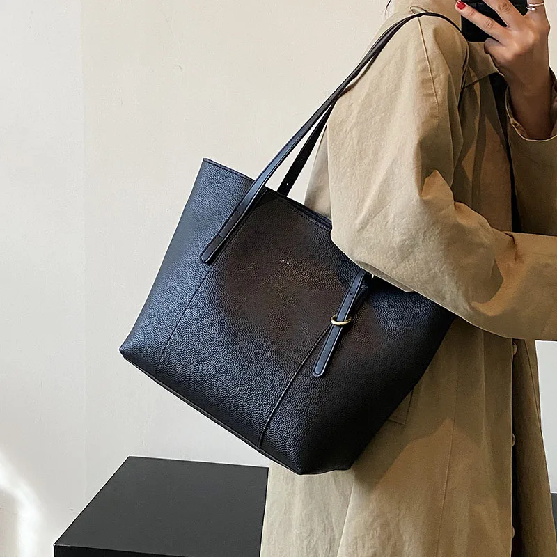 Sac à main rétro en cuir PU pour femme, sacs à main de grande capacité, sac fourre-tout pour femme, haute qualité, 2023