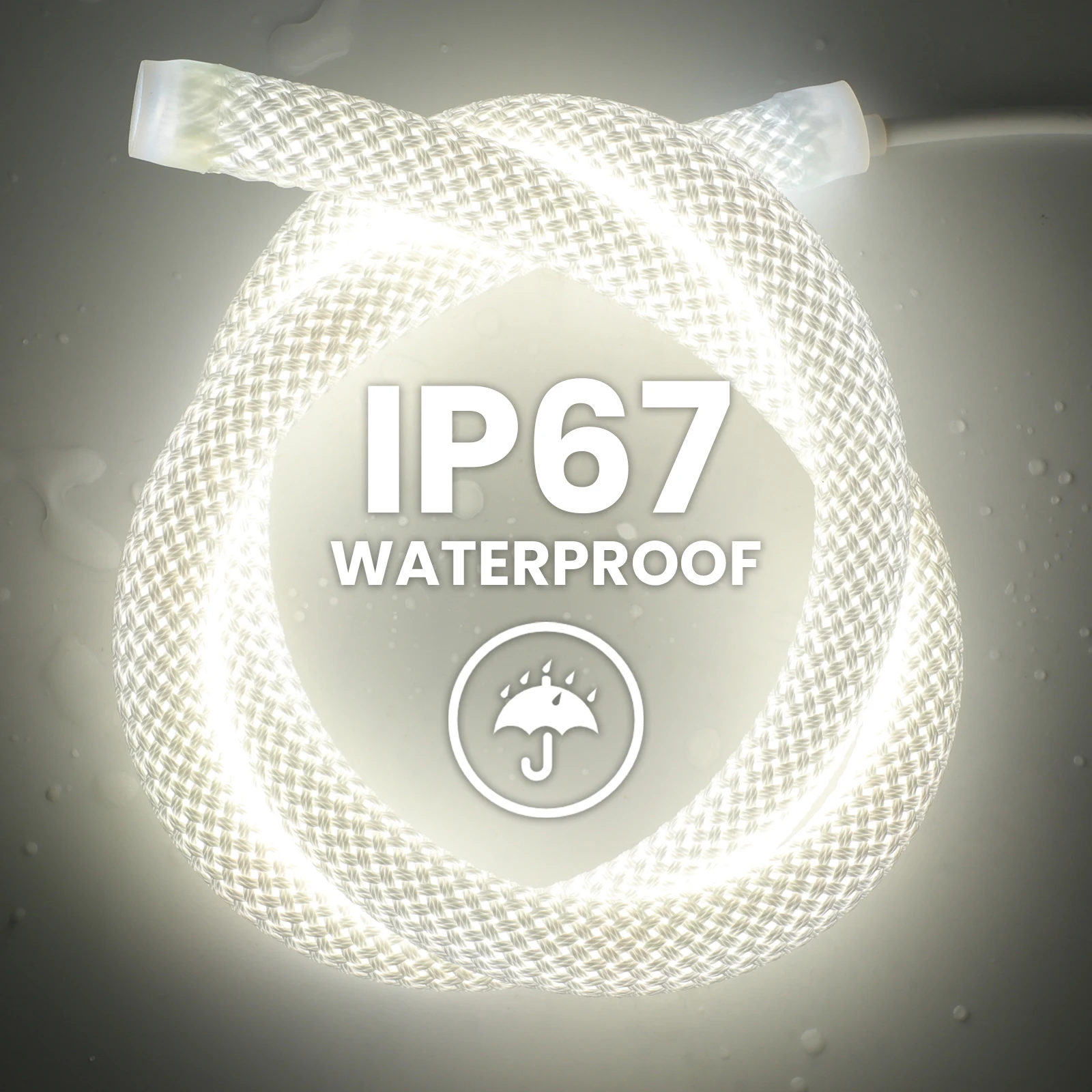 

360 Degree Round Reticulate Neon Tube 240LEDs Flexible Silicone Tape 12V 24V IP67 Waterproof LED Strip Light Tape Ribbon