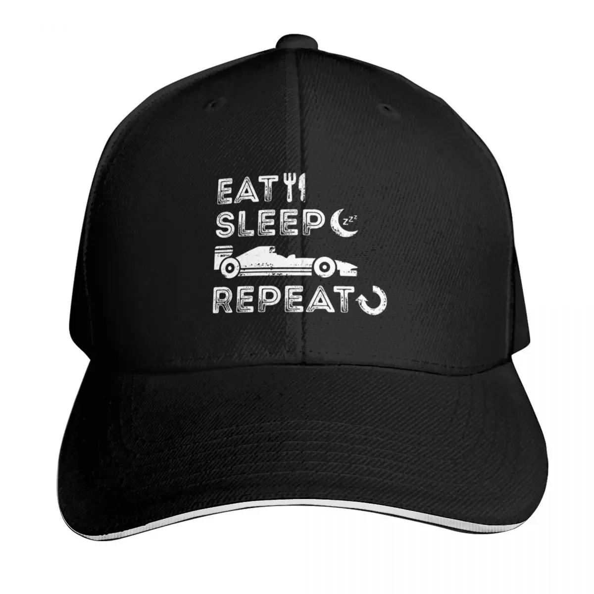 Eat Sleep Formula Repeat Baseball Cap Curved Brim Classic Fit Low Profile Unstructured Unisex for Men Women