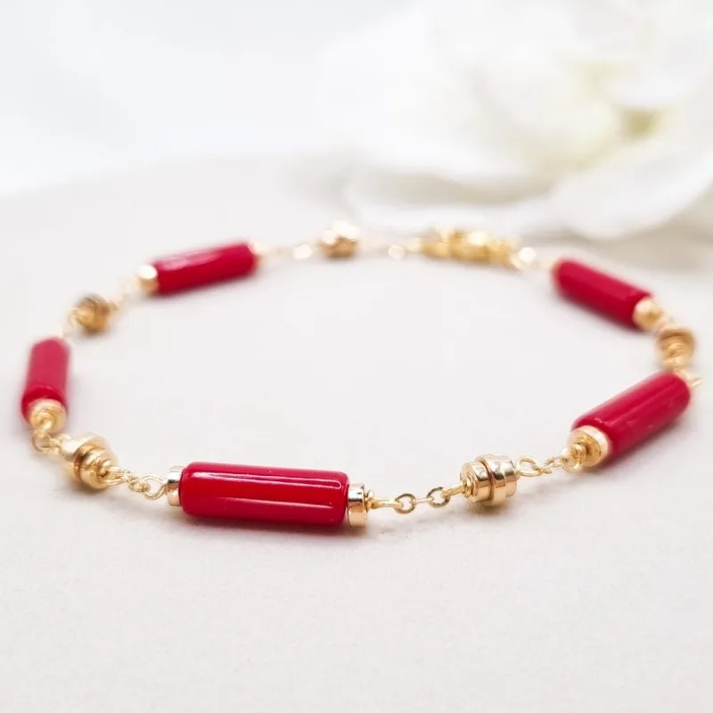 سوار السيدات المرجان الأحمر، #1