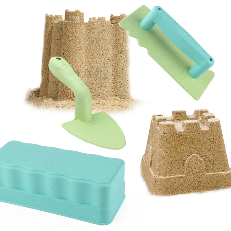 3 Pcs 2 in 1 Snow Beach Sand Castle Brick Mold Winter Summer Outdoor Building Toy for Kids Toddlers