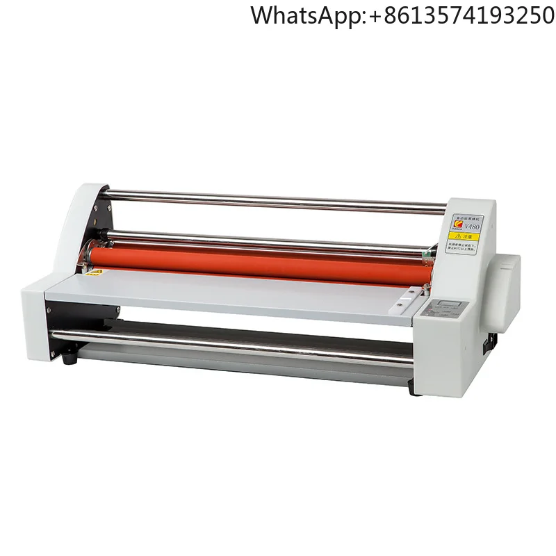 V480 Electric Laminating Machine Electronically Controlled A4 Size Dual-Use Hot & Cold Lamination for Paper