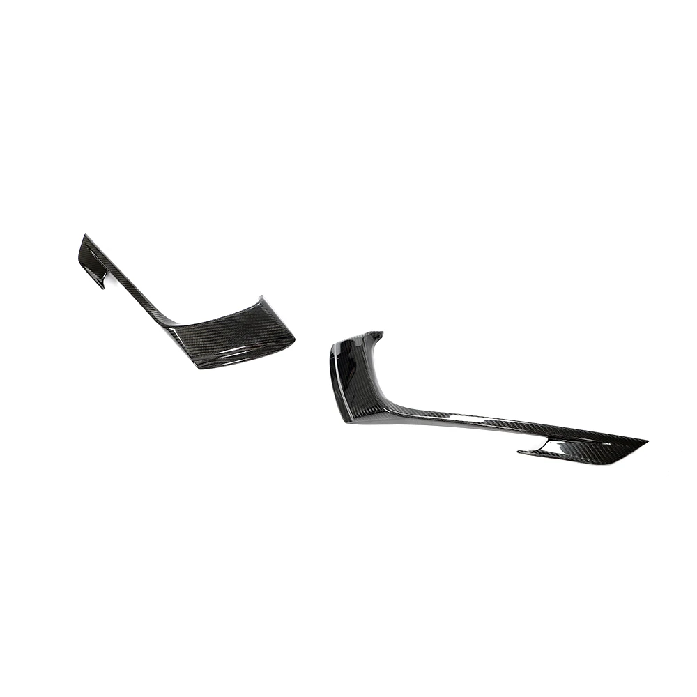 JCSPORTLINE Carbon Fiber 718 Front Bumper Canards For Porsche 718 Boxster Cayman 2-Door 2016-2019
