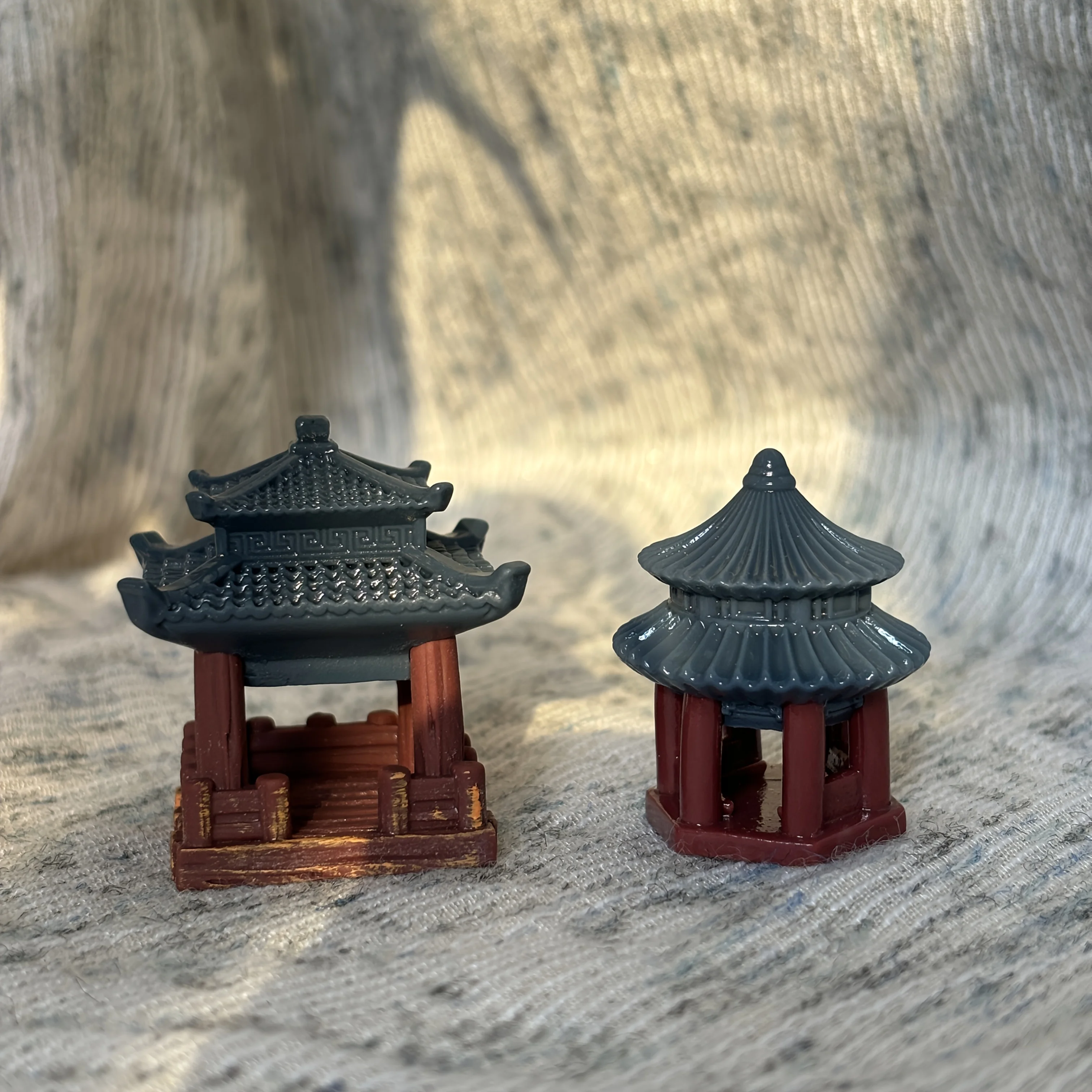 2X Neue Architekturmodelle im chinesischen Stil, geeignet für die Aquariengestaltung, Gebäude im antiken Stil, Gartenmodelle – Detail 9