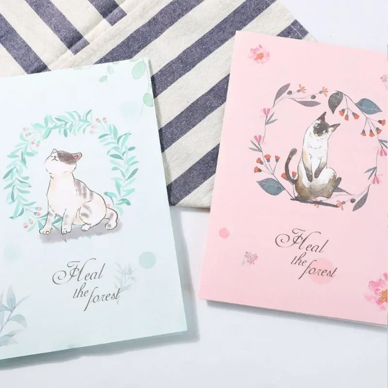 2Set 9.5*18.5cm Healing Forest A4 Large Letter Paper Set Journal Writing Paper Artistic Letter Paper Supplies Gift Card