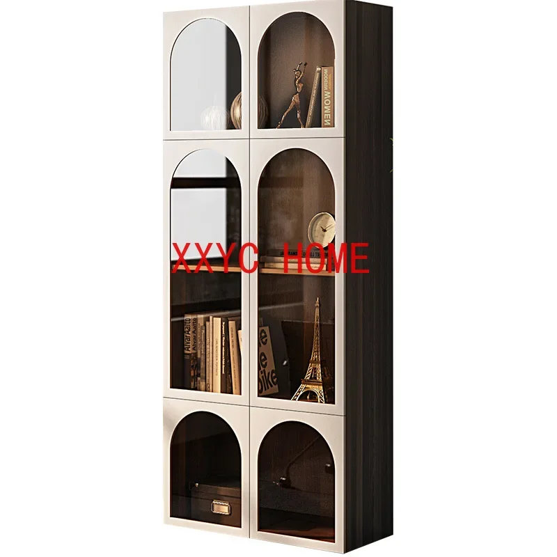 

Household Decorative Storage Showcase Modern Simple Arch Curio Cabinet Combination