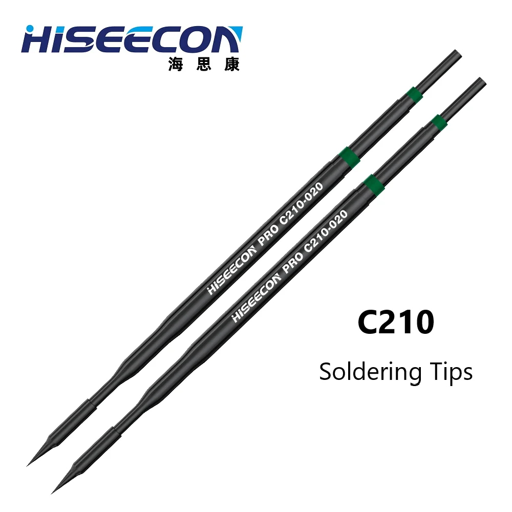 سلسلة نصائح لحام حديد HISEECON C210 متوافقة مع JBC AIXUN GVM YIHUA SUNSHINE للحام الإلكتروني للوحات الأم