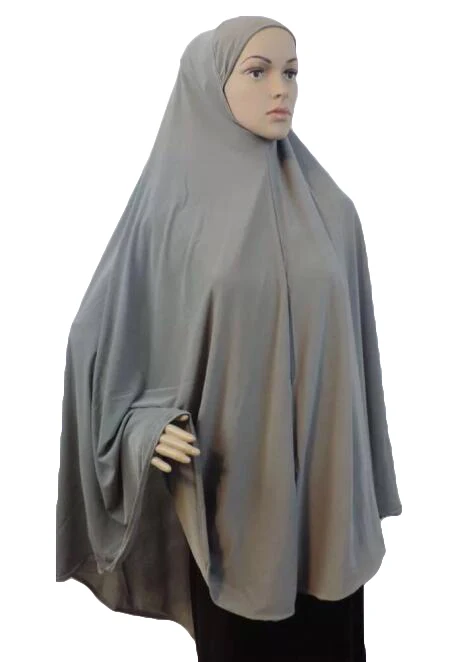 Ramadan Eid Khimar Women Long Hijab Scarf Muslim Prayer Garment Islamic Large Headscarf Nikab Nikab Amira Overhead Wrap Caftan