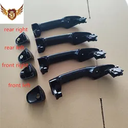 1set 4PCS Exterior Door Handle for Toyota Hilux Revo 2015-2022 Rav4 2013-2016 High Quality Chrome and black 69210-0K200