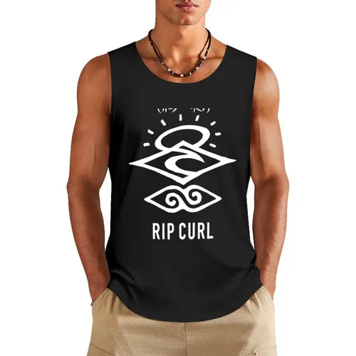 Camiseta sin mangas con logotipo de LOGO-RIPCURL para hombre, Top sin mangas, ropa sexy de verano para hombre