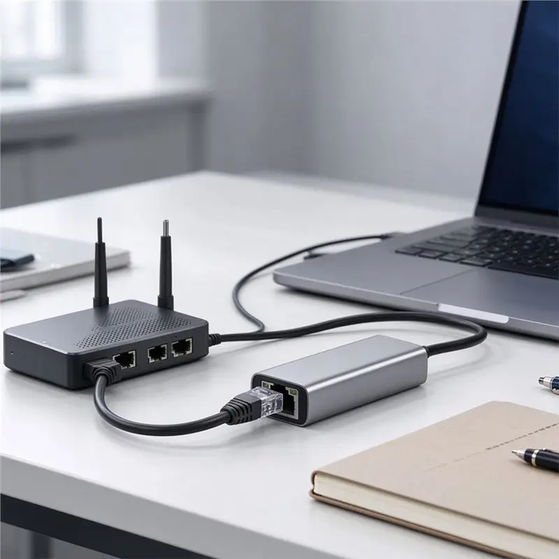 2500Mbps Ethernet Adapter USB 3.0 Type C To RJ45 Network Card USB Cable For Laptop DTC711.11