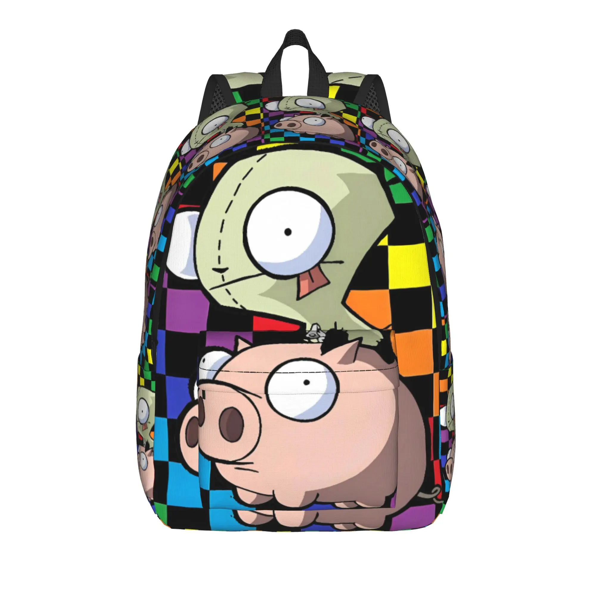 Invaders Zims  Cosplay Backpack Student  Breathable Backpacks Polyester Style High School Bags Camping High Quality Rucksack