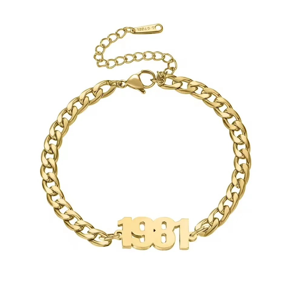 

Women Charm Valentine Day Gift For Girlfriend Custom Name Bracelet With Cuban Chain Personalized Stainless Steel Jewelry
