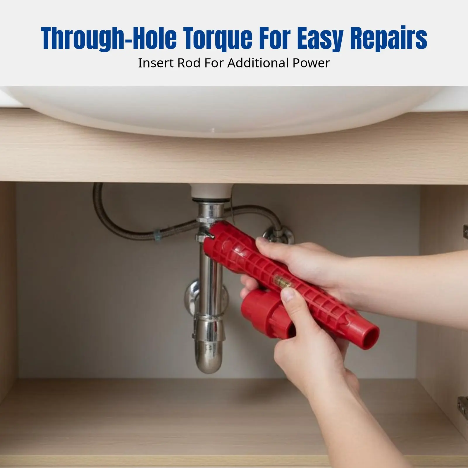 Multifunctional Bathroom Wrench, Sink Wrench, Adjustable Spanner for Pipe Faucet, Screw Removal