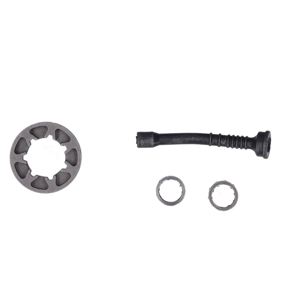 Dark Silver Clutch Drum Bearing Kit Round Metal Rim Sprocket Replacement Compact Easy to Install Sprocket Clutch Drum for MS250
