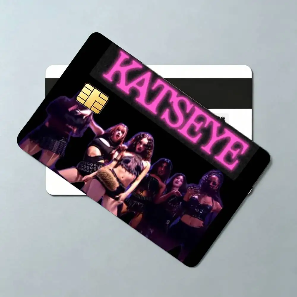 COOL Kpop Band K-Katseye 4pcs 1Set Card Stickers Small Waterproof Chip 4PCS Card Sticker