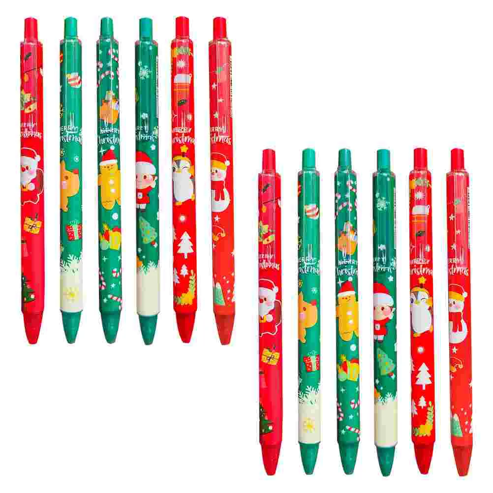 

Cartoon Pen Christmas Pens for Adults Come Adorable Stationary Students Plastic