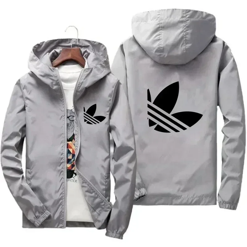 سترة بغطاء للرأس بأكمام للرجال لربيع وخريف 2025 مقاومة للرياح ومقاومة للماء تناسب جيدًا