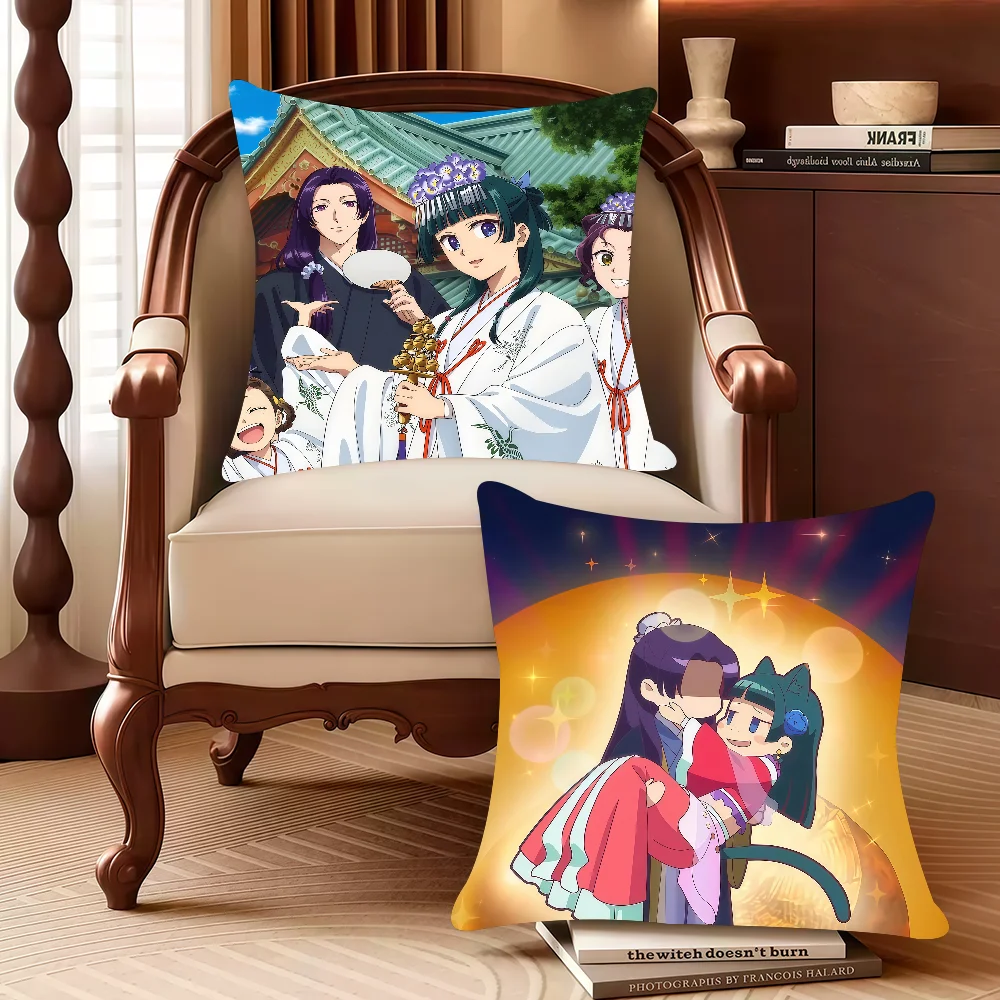 Anime The A-Apothecary Diaries Maomao Pillow Case Decor Protective Covers Comfortable Soft For Sofa Living Room Home Office