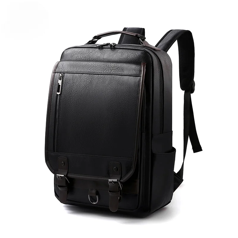 Backpack Men's PU Large Capacity Business Travel Computer Backpack Men's Leisure Business Travel bag