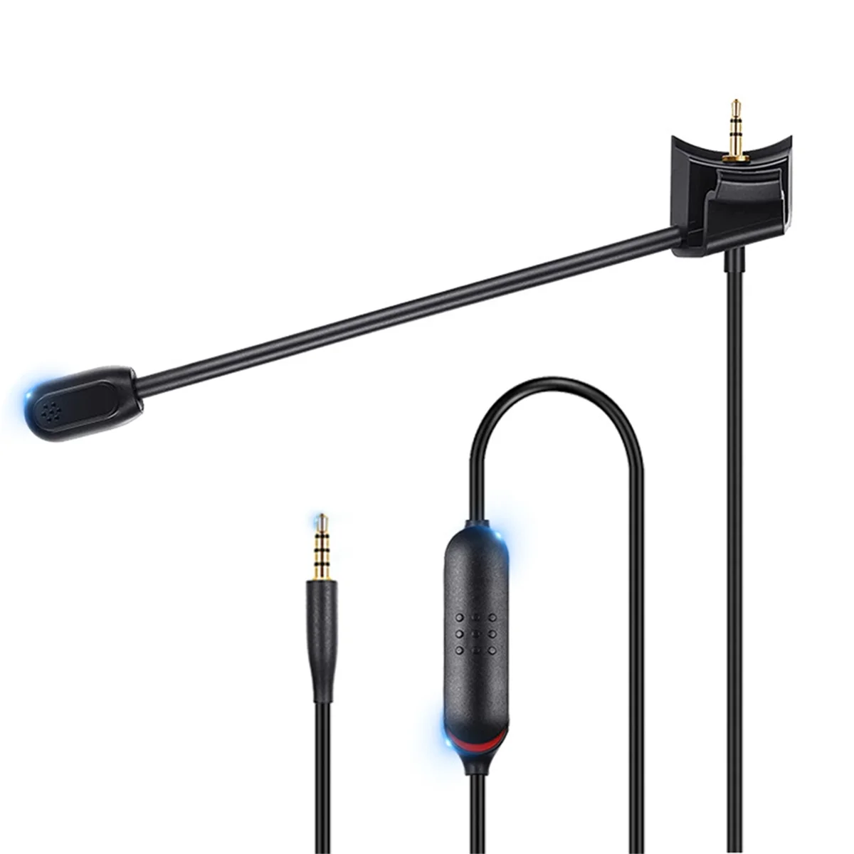 【~ New A88T】Replacement Game Mic 3.5mm Plug Detachable Gaming Boom Microphone Noise Cancelling Gaming Boom Mic for QC35 QC45