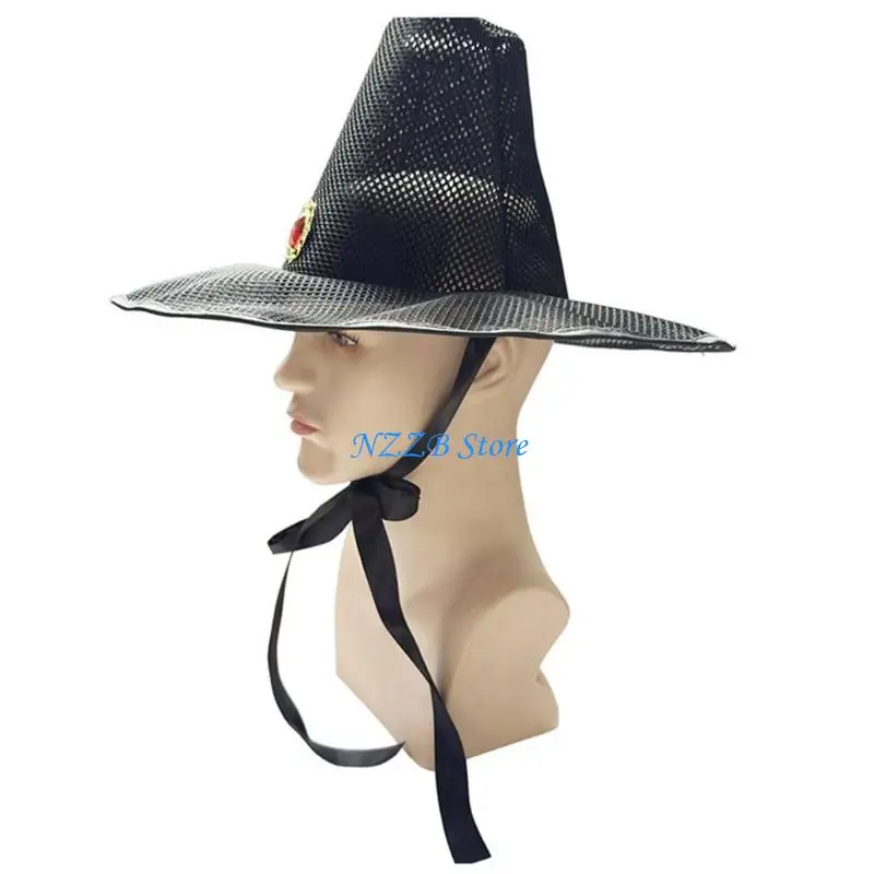 

T21F Korean Historical Hat with Mesh Fabric for Photography Drama