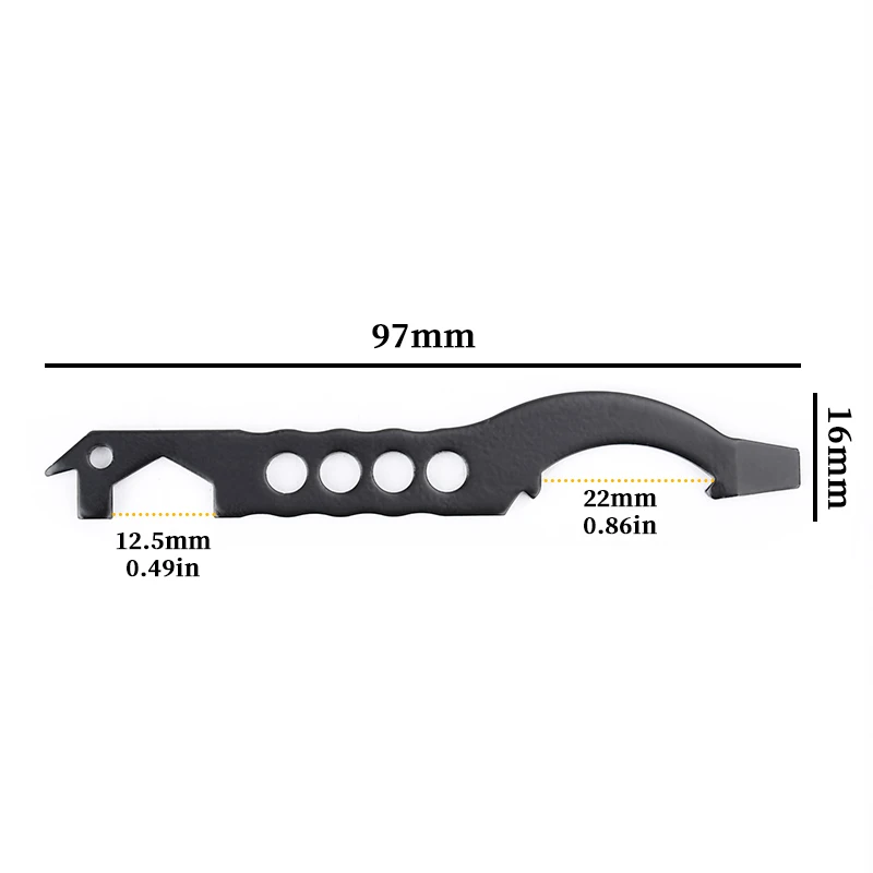 B5 SYSTEMS M4 MultiTasker Tool MultiTool Fit Milspec Tube RAS Tactics Bottle opener Outdoor repair tool