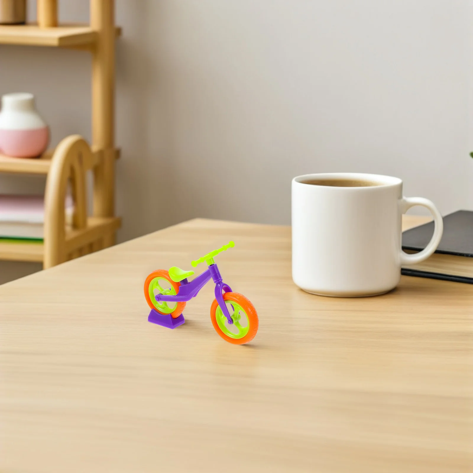 10Pcs Children's DIY Simulated Assembly Kit Creative Miniature Bicycle Craft Accessory for Imaginative Play