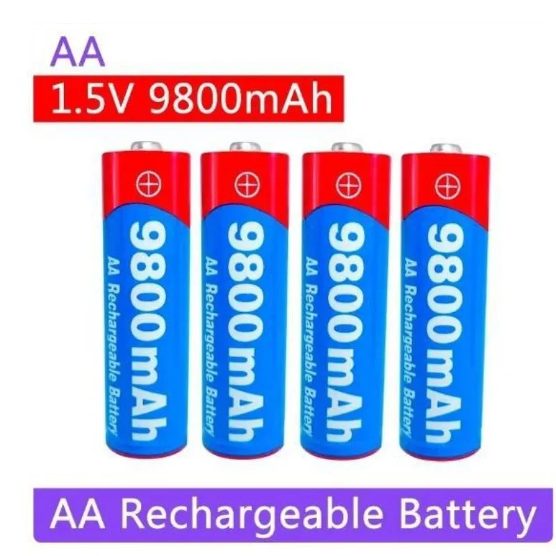 10pcs-20pcs 9800mAh 1.5V AA+AAA Batteries Rechargeable Lithium-ion Batteries Fast Charging Batteries USB