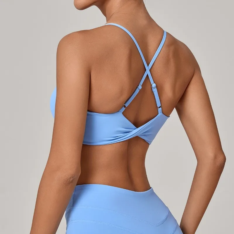 

Женский бюстгальтер для йоги телесного цвета, витой, облегающий, для похудения, с красивой спиной, повседневный топ, костюм для бега на открытом воздухе, фитнеса, йоги