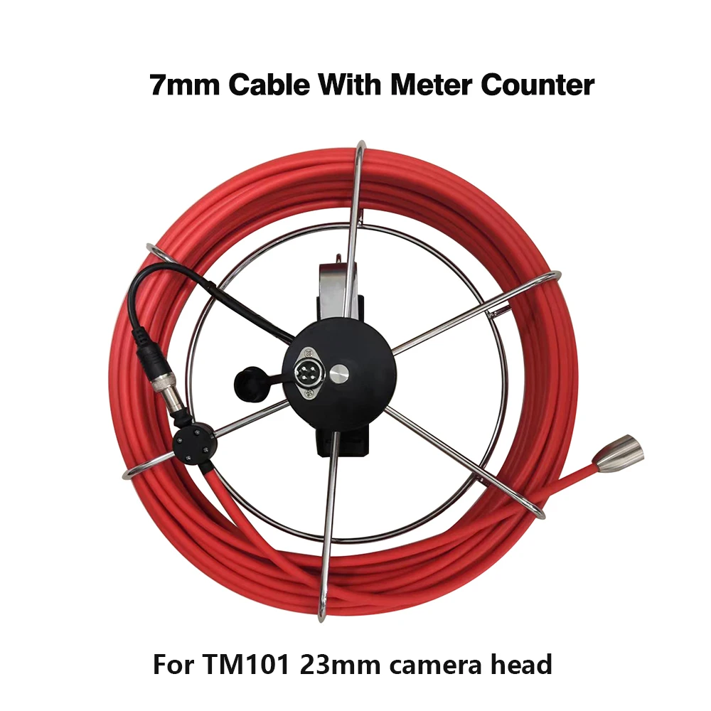TIMUKJ 5.0mm 5.2mm 7mm Cable Reel With Meter Counter Endoscope Camera