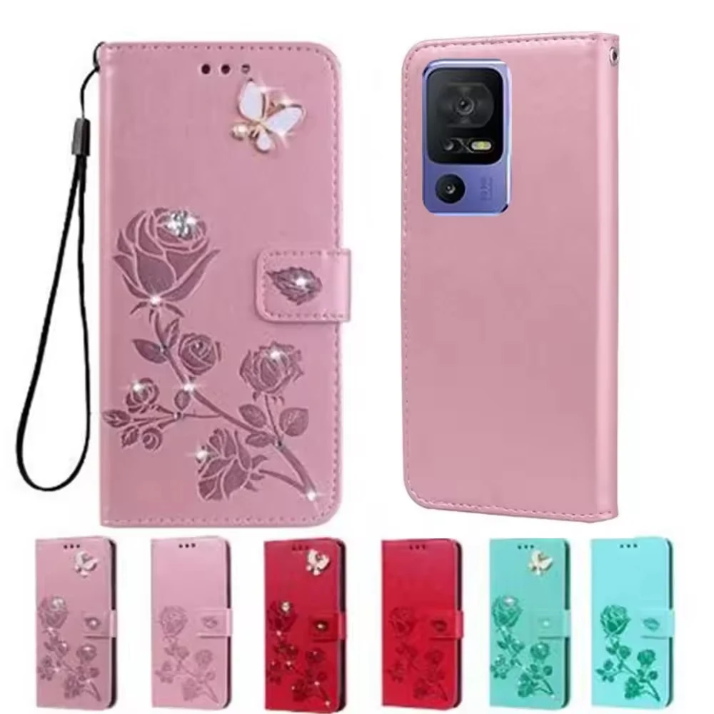

Leather Case For TCL 40 SE TCL 40SE TCL40SE 6156A 6156A1 6.75" 2023 Flip Cover Wallet Phone Bag Card Solts Etui