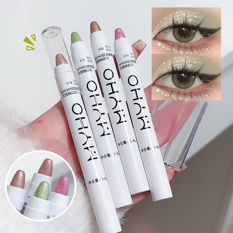 Monokrom berbaring Silkworm Highlighter Eye Shadow pena Perbesar mata alami mencerahkan tahan air tahan keringat kosmetik mata