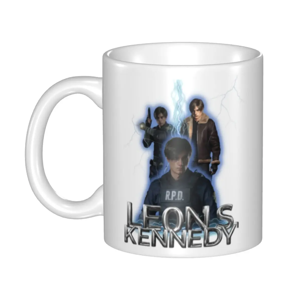 

Trans Leon Kennedy Horror Tv Movies Mugs Customized Coffee Ceramic Mug Cup Creative Present