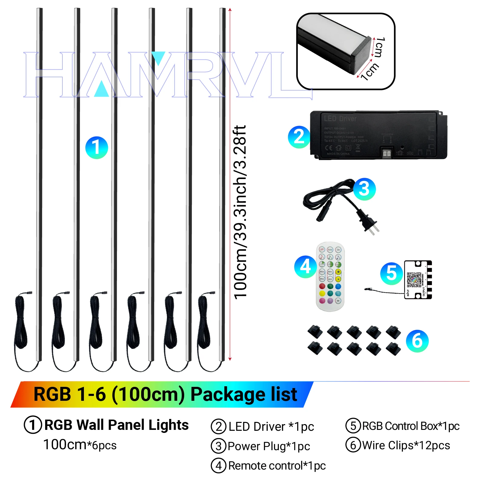 RGB+IC Slimme Inbouwverlichtingsset Houten Wandpaneelverlichting voor Akoestische Panelen, Muziek Synchronisatie, Achtervolgings Effecten voor Woonkamer, Gaming, Gym